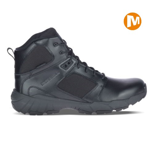 Merrell Fullbench Tactical Mid Waterproof Sicherheitsschuhe Herren Schwarz [DE-WGNRK]